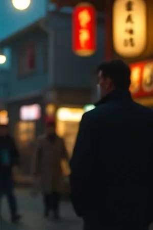 《河童桥的黄昏》竖版海报，石桥下的浅溪与芦苇