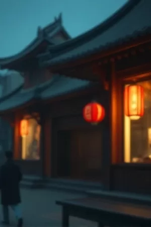 《十一月的鲤鱼旗》竖版海报，秋日屋脊上的彩色旗