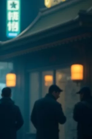 《环线末班车》竖版海报，空车厢与窗外掠过的灯